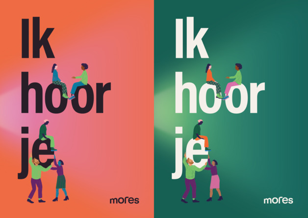 Campagnebeeld van "Ik hoor je" van Mores